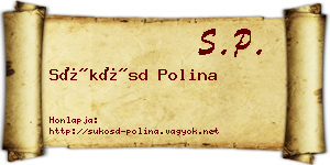 Sükösd Polina névjegykártya